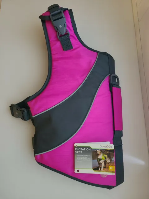 New With Tags! Hot Pink Dog Flotation Vest - Size Medium