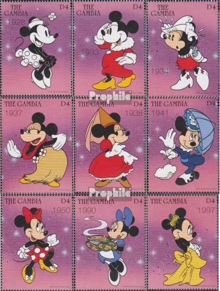 Gambia 2714-2722 (complète edition) neuf avec gomme originale 1997 walt-disney-f