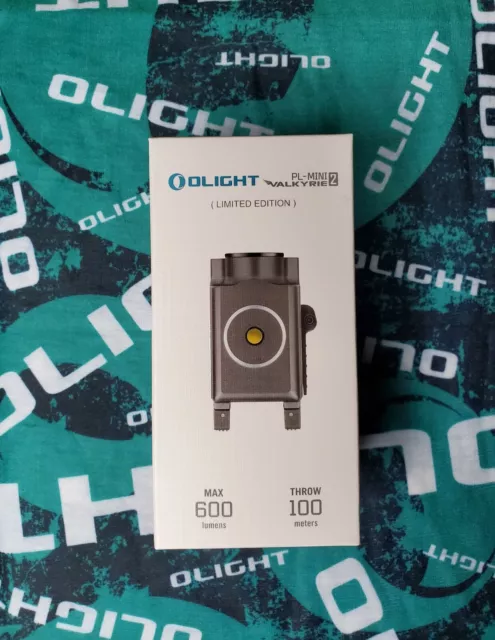 Olight PL-MINI 2 Valkyrie 600Lm Rechargeable Pistol Light Compact, Gunmetal Grey