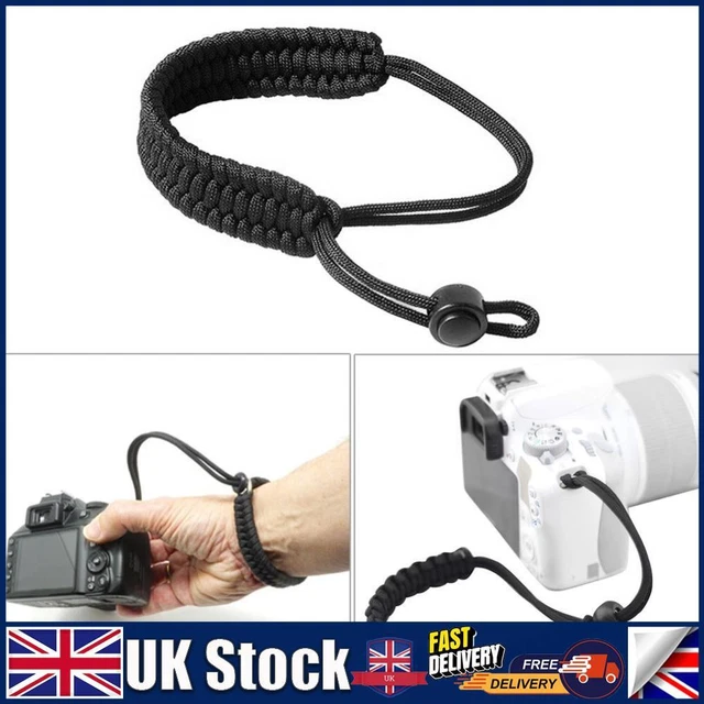 Nylon Camera Paracord Practical Ropes Men Women Camping Gear (Black)