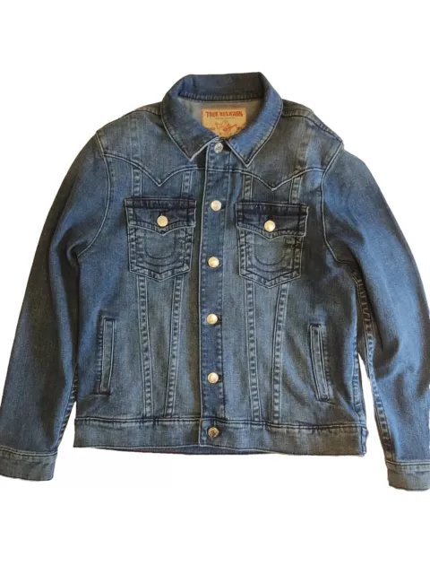 True Religion Jimmy SN Trucker Denim Jacket Size Large 107652 BNWT