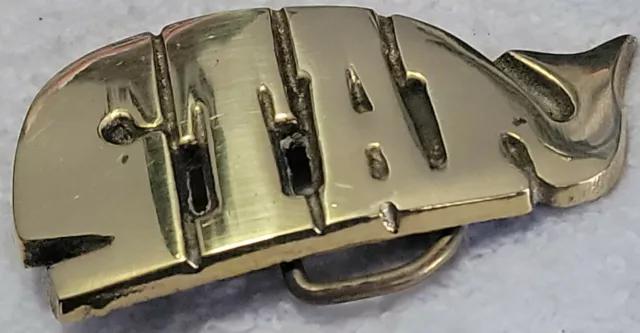 Vintage Stan  Belt Buckle Solid Brass 1978 Baron Buckle
