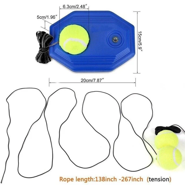 Allenatore Di Tennis Con Rimbalzo Per Bambini - Racchetta Con Base E Pallina, Kit Di Auto-pratica Portatile, Impugnatura Ergonomica, Facile Da Montare