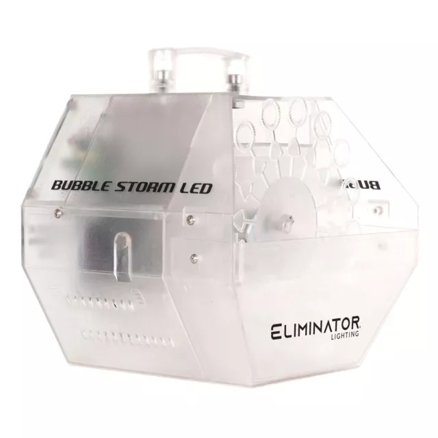 Eliminator Lighting Bubble Storm LED Color Changing DJ Bubble Machine (Open Box)