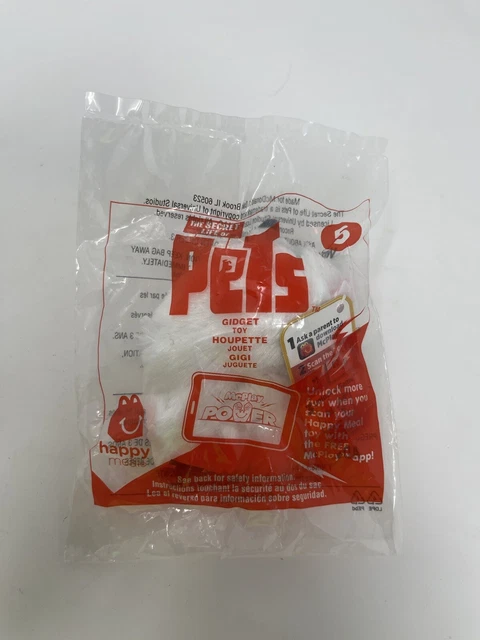 The Secret Life of Pets GIDGET #5 2016 Mcdonalds Happy Meal Toy NEW SEALED