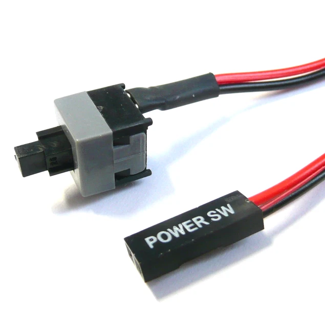 POWER RESET BUTTON On Off Switch Cable PC Switches Computer Motherboard ...