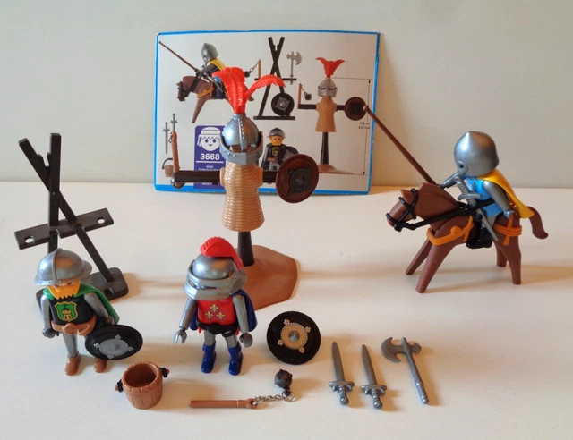 PLAYMOBIL Vintage 3231 – Set Poste/facteur Avec Cabine Téléphonique Et Moto – 1984