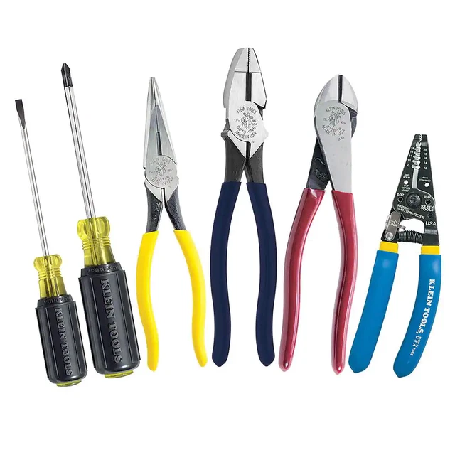 6Piece Apprentice Electrician Tool Set Handheld Hot Riveted Joint Hardened Steel