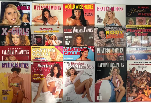 Vintage HTF 80's - 90's Playboy Magazine Special Edition Lot x 20 NEW - LIKE NEW
