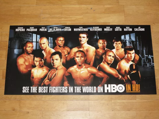 Wladimir Klitschko De La Hoya Pavlik Pacquiao Floyd Mayweather HBO Boxing Poster