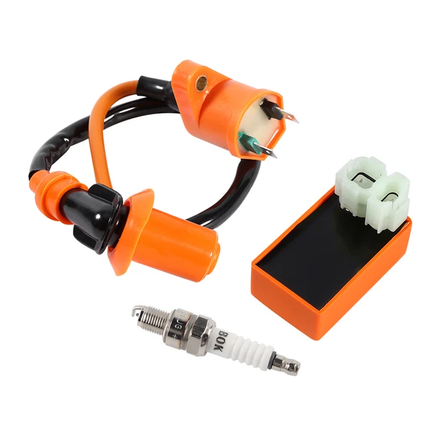 Car Auto Racing Performance CDI Ignition Coil Spark Plug Part For GY6 50CC 125CC