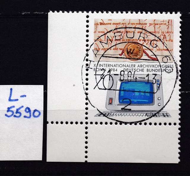 BRD - Mi 1224 - EST Ersttag -  Vollstempel Hamburg - Eckrand - Ecke 3 - L5590
