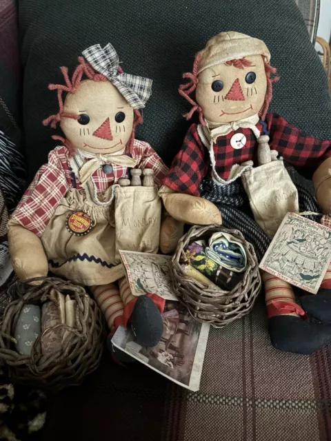 TONI DUHON RAGGEDY Ann /Andy from Tatter Rabbit Series Folk