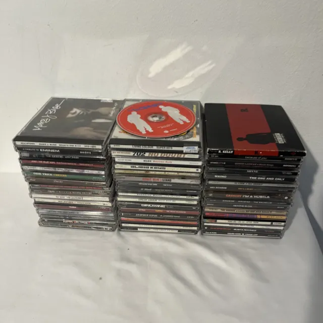 Lot of 50 Hip-Hop/Rap CD's, Bundle, Eminem,Nas,Busta Rhymes And More