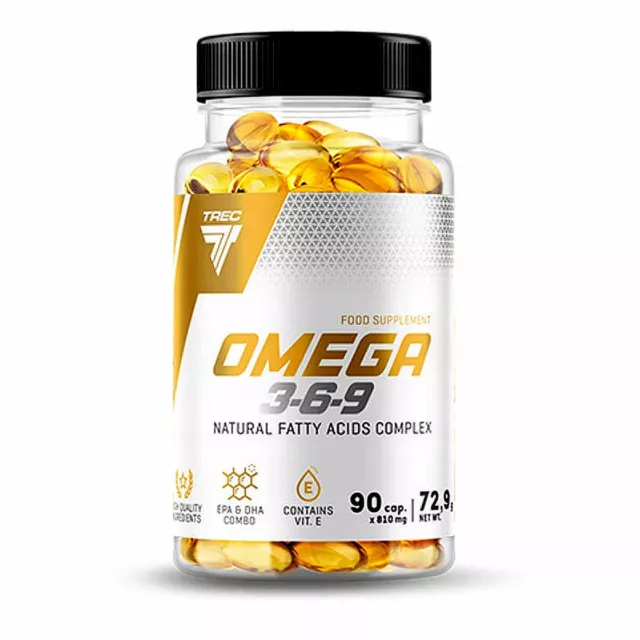 Trec Nutrition OMEGA 3-6-9 Natürlicher Fettsäurekomplex -Fischöl ALA EPA DHA CLA