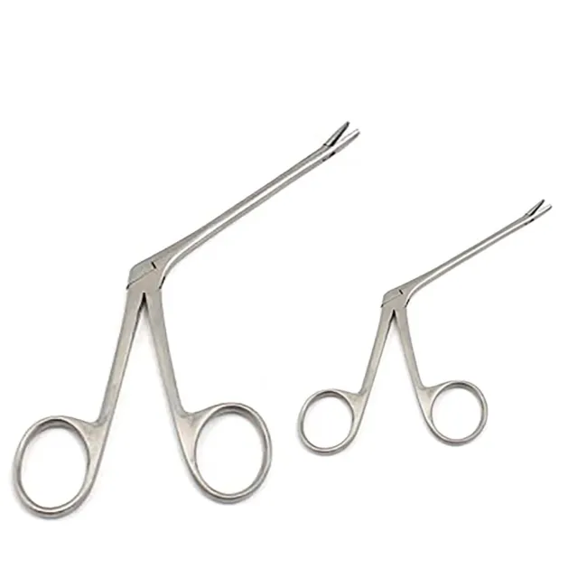 2 Hartman Alligator Ear Forceps Serrated 3.5'' And 8" ENT Surgical Instruments
