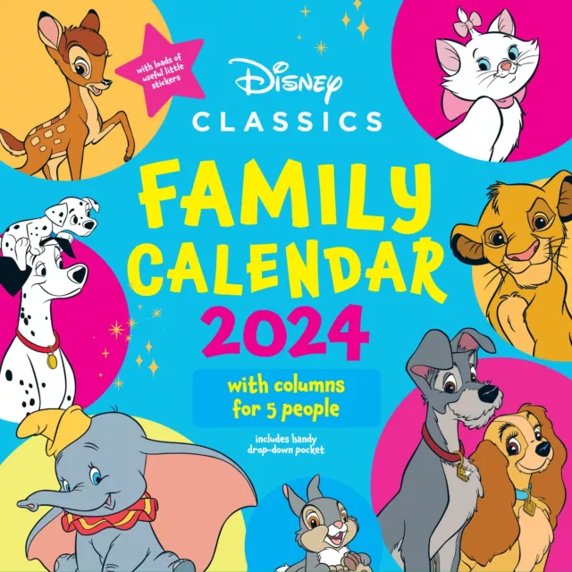 CALENDARIO DISNEY 2024, Calendario Famiglia Disney Classics 2024
