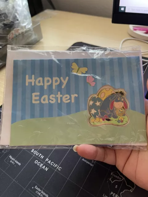 Disney DLR LE250 Cast Exclusive Easter Eggs Eeyore Winnie the Pooh Pin with Card