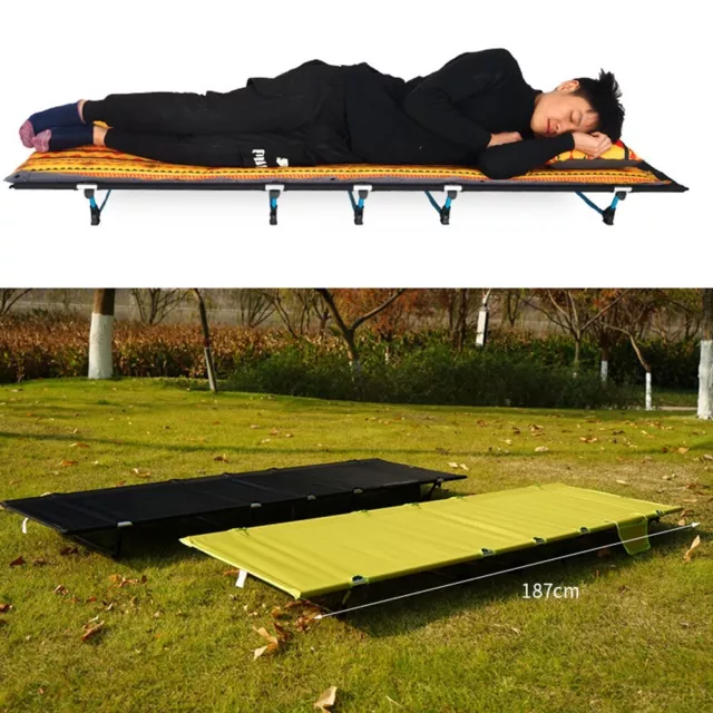 Lit de camping pliant compact et léger pour routards capacité 330 lb