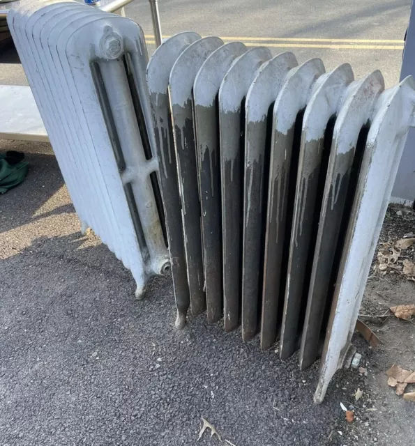 2- Antique Cast Iron Radiator Heater for Hot Water Systems Vintage Working 2- Antique Cast Iron Radiator Heater for Hot Water Systems Vintage Working