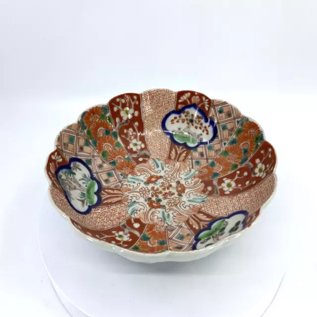 Japanese Imari Porcelain Polychrome Bowl