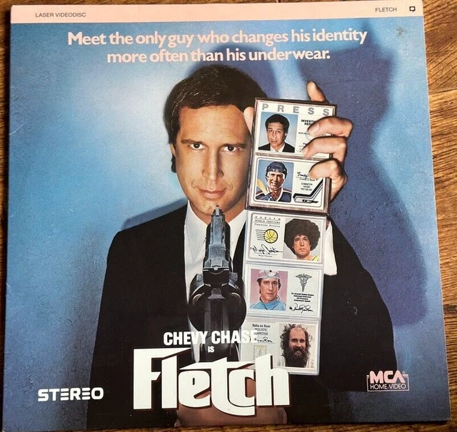 FLETCH US LASERDISC NTSC 1985 Original Chevy Chase Comedy Movie Classic