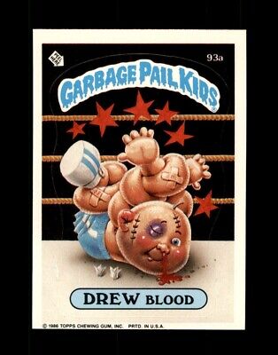 1986 Topps Garbage Pail Kids Series 3 SET BREAK  #93a Drew Blood