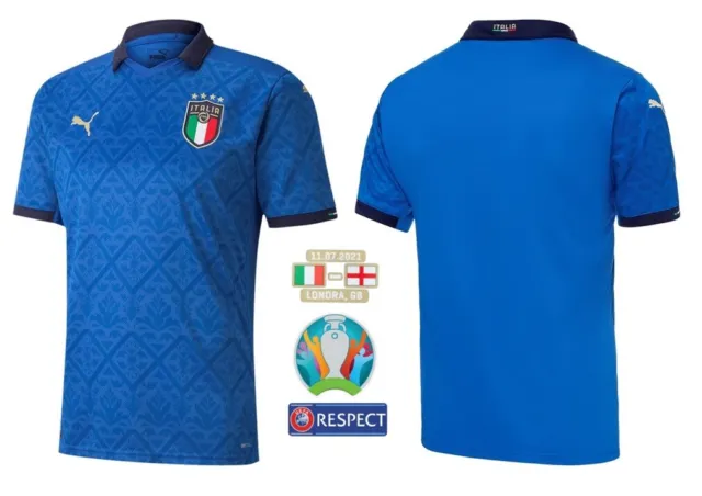 Trikot PUMA Italien EURO 2020 FINAL Home I Badge Match Details ITALIA + Spieler