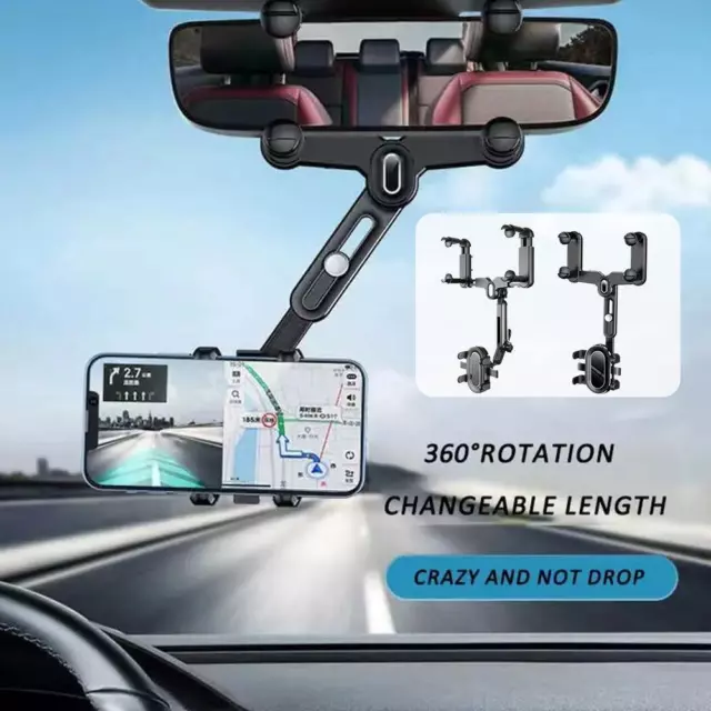 Cam Mount Mobile Phone Holder Auto Car Stand Rear View Mount Bracket✨b J0B8