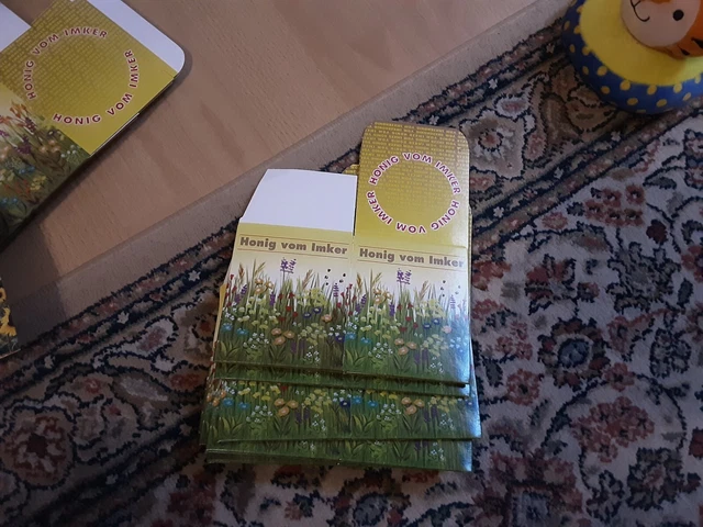 16St.Geschenktüten für Honiggläser Gläser mit Bienenmotiv
