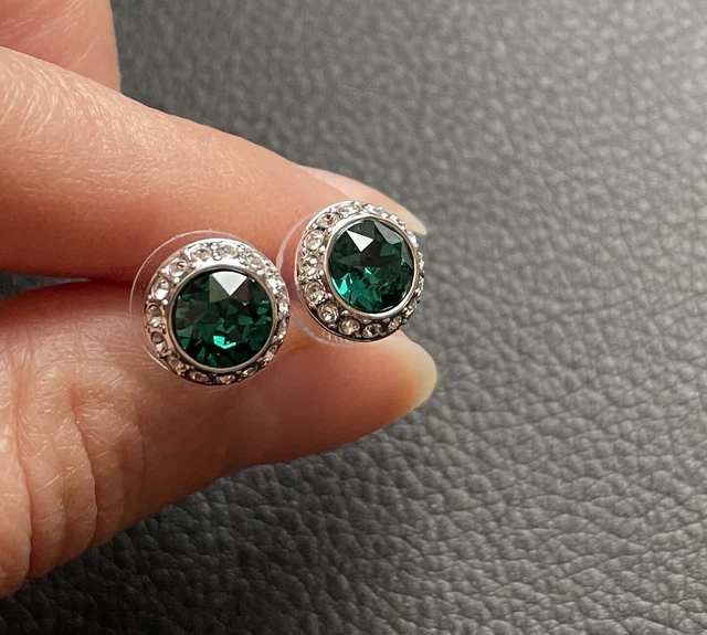 Genuine Swarovski angelic earrings, green Genuine Swarovski angelic earrings, green