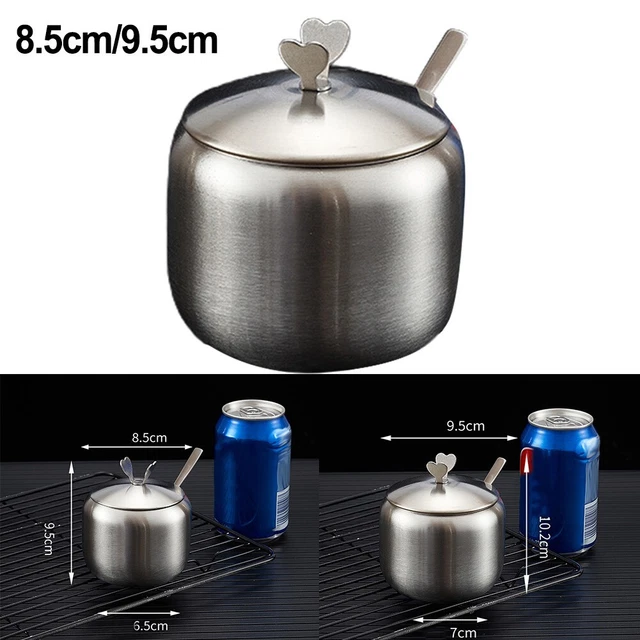 Depósito de especias de alta calidad acero inoxidable universal azúcar 8,5/9,5 cm especia