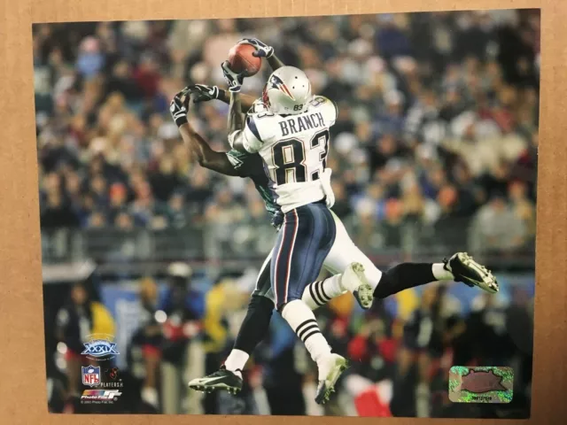 Deion Branch Super Bowl XXXIX Glossy 8 X 10 Photo New England Patriots