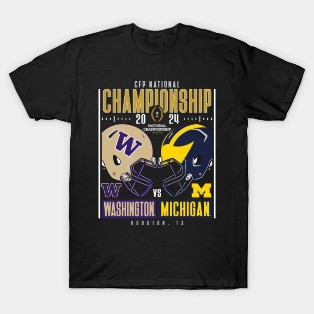 MICHIGAN FOOTBALL 2024 CFP National Championship TShirt 13.95 PicClick