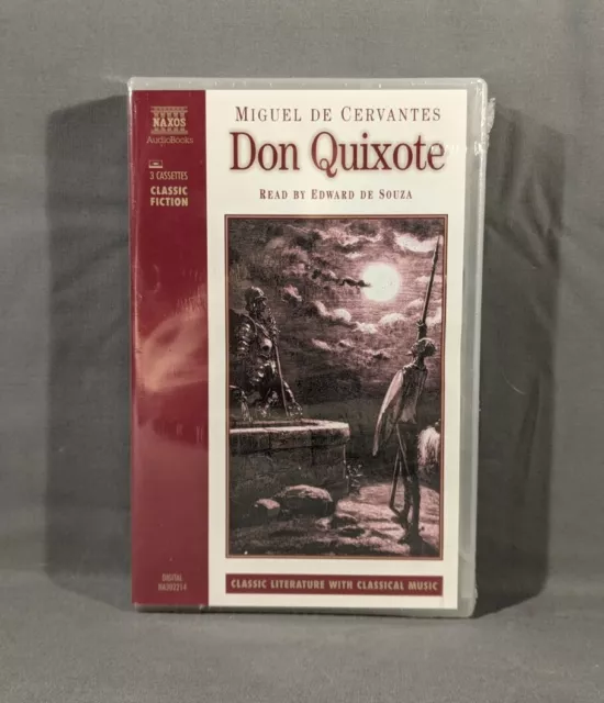 Don Quixote 3-Cassette Audio Book Read By Edward De Souza 1994 Brand New Sealed