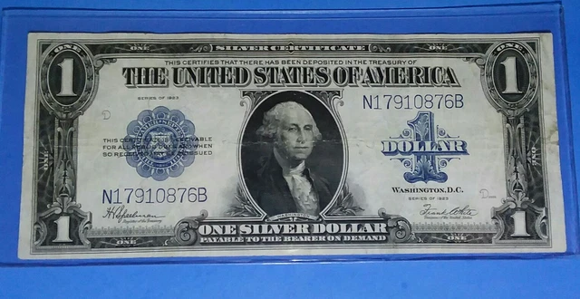 1923 $1 Horse Blanket Silver Cert.Fr #237, VF+ ! OLD US CURRENCY! SHARP NOTE!