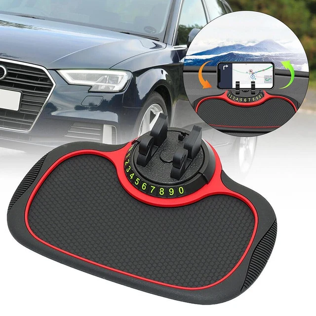 Car Stand Non Slip Dashboard Mount Mat Number-Parking Phone Holder Anti Skid Pad