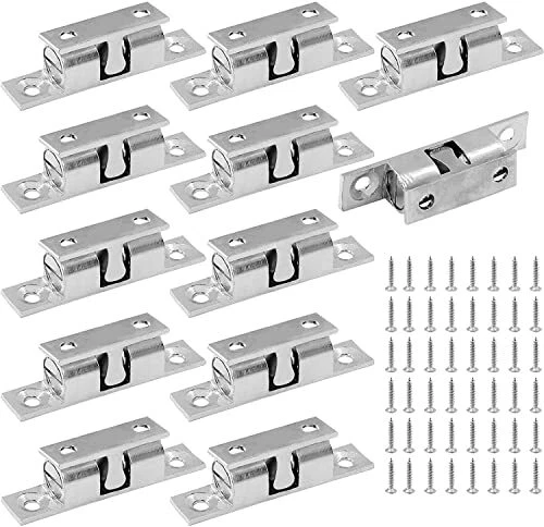 Jiozermi 12Pcs 2"/ 50mm Double Ball Tension Roller Catch Latch, Solid Brass H...