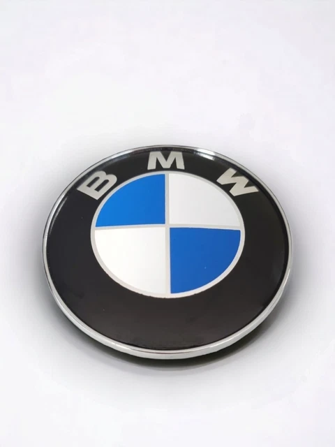 Genuine BMW 82mm Roundel Emblem – Bonnet/Hood Or Boot – Gloss Blue/White (Part #8132375)