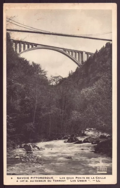 Les Deux Pont De La Caille Au Dessus Du Torrent Les Usses 74