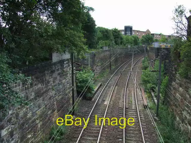 Photo 6x4 Railway tracks Glasgow Looking towards Partick station from the c2008