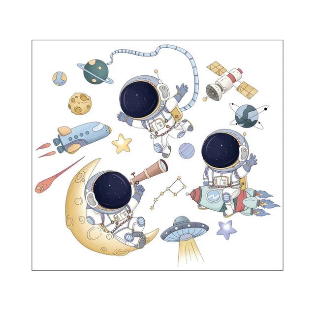Autocollant Mural Dessin Animé – Vinyle Amovible Pour Chambre Enfant, Décoration Facile Et Colorée