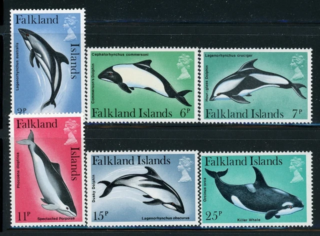 FALKLAND ISLANDS 298-303 SG371-76 MNH 1980 Dolphins & Porpoises set of 6 CV$4