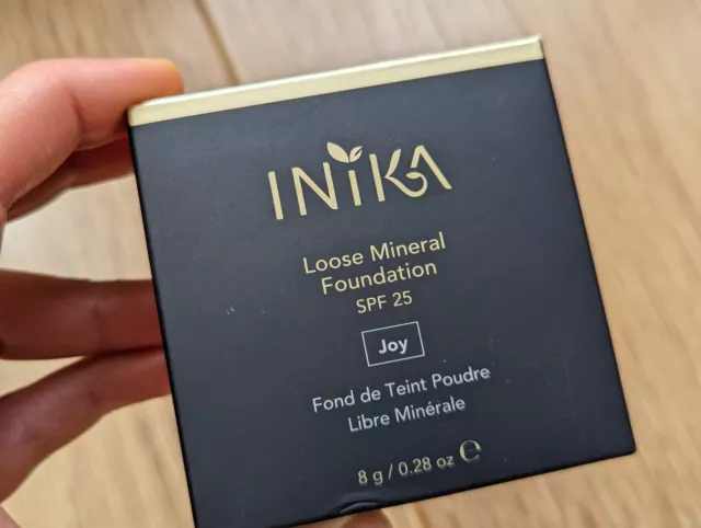 Fundación mineral suelta inika joy N10 para piel oscura spf vegano ganga orgánica