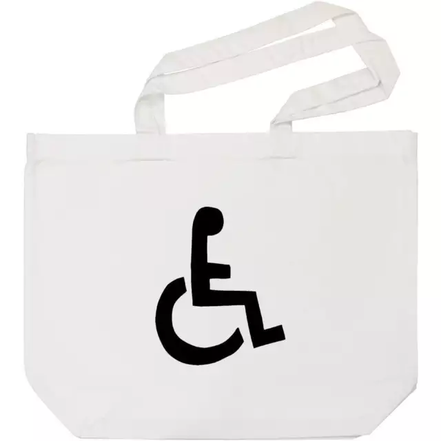 'Símbolo de Silla de Ruedas' Bolso de Compras Blanco (BG00028782)