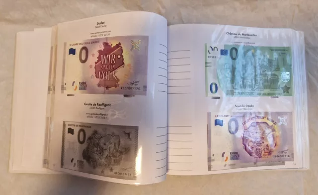 0 Euro Banknoten Album mit BANKNOTEN