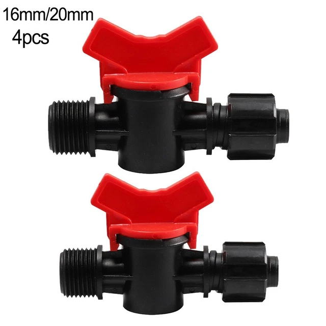 Shut-Off Valve Ball Valve Connector Plug PE Pipe PN4 Drip Hose 16 20 25