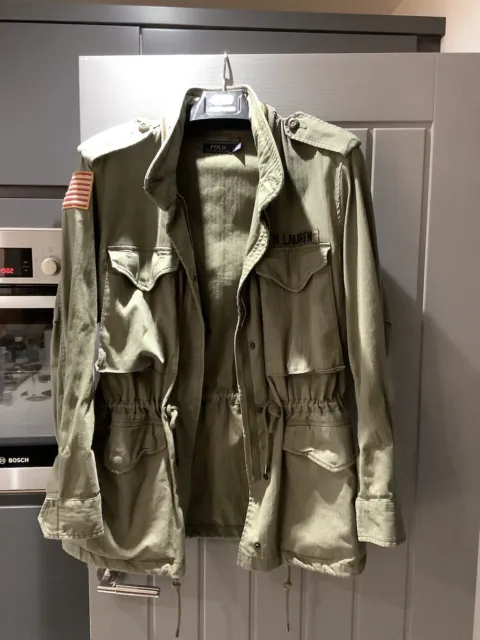 Ralph Lauren Ladies Military Cotton Army Jacket Large