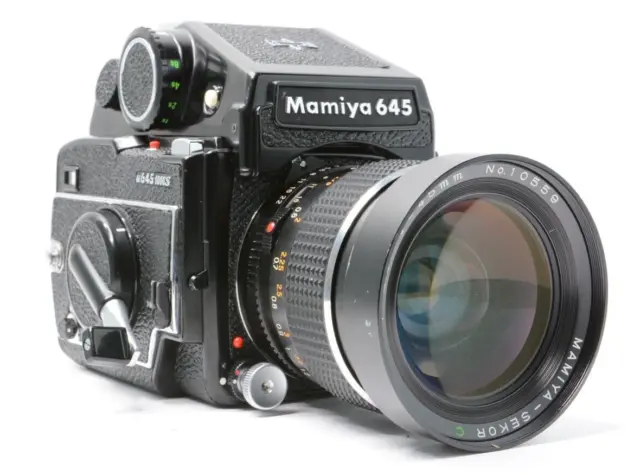 [ NEAR MINT ] Mamiya M645 1000S PD Prism Finder + Sekor C 45mm f/2.8 From JAPAN