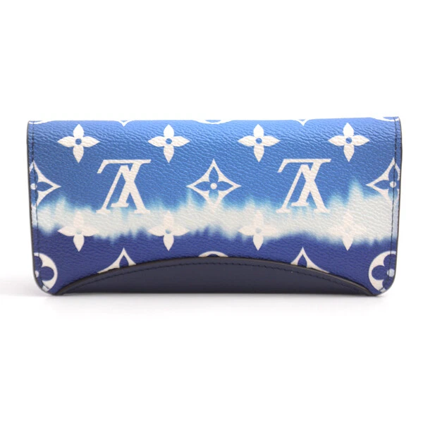 LOUIS VUITTON GI0474 LV Escal Glasses Eyeglass Case Blue Ex++ 3